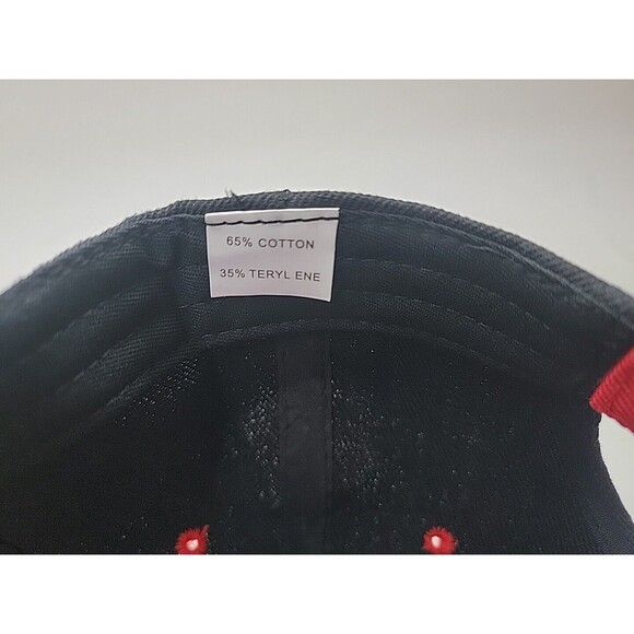 Peterbilt‎ Logo Black And Red Hat Hook And Loop Strap Truck Cap Baseball Style - Picture 7 of 7